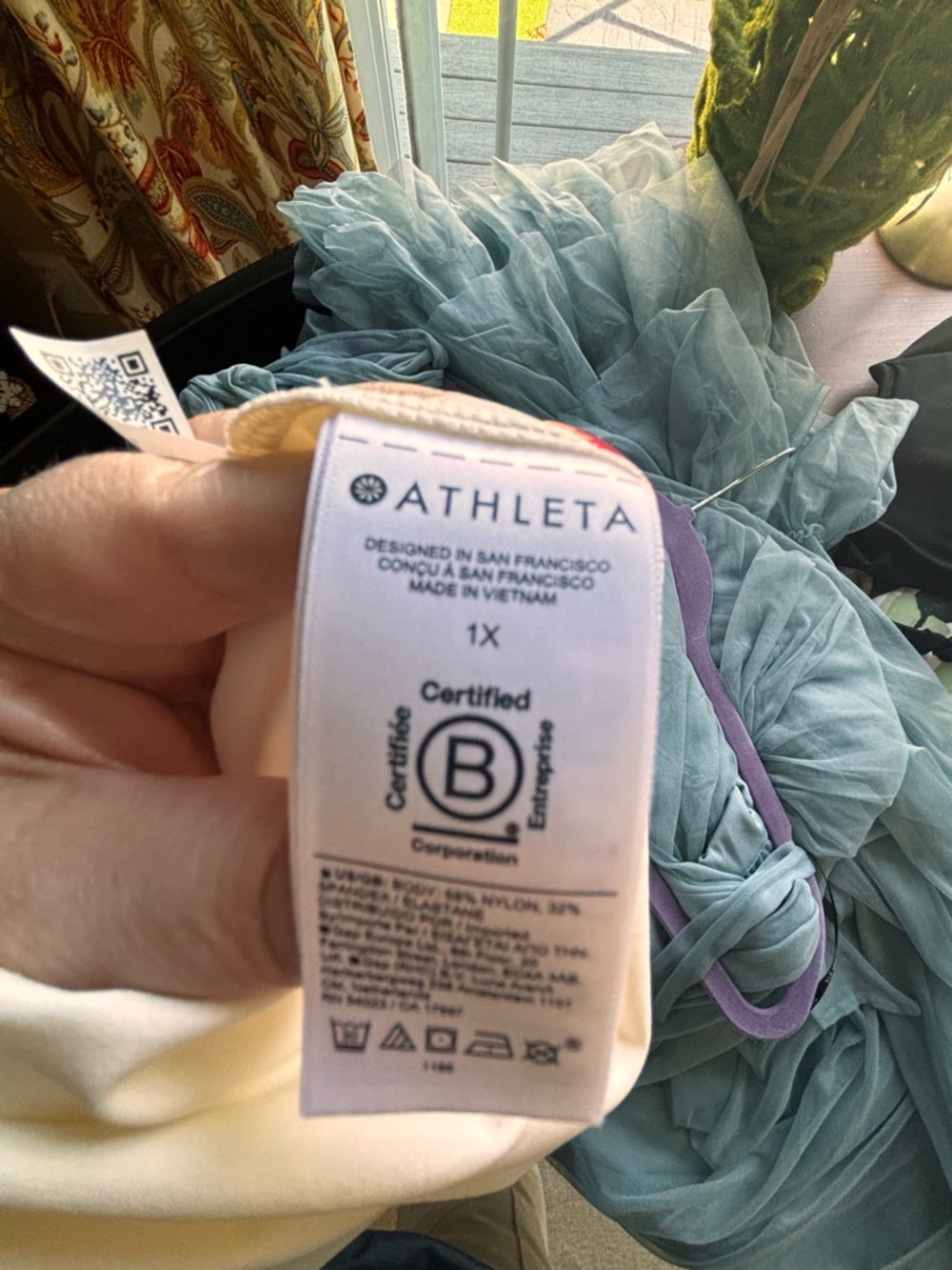 Athleta Light Cream Long Sleeve Shirt Dress - Picture 6 of 7
